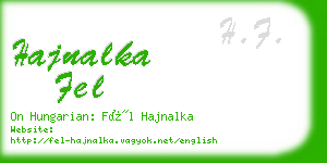 hajnalka fel business card